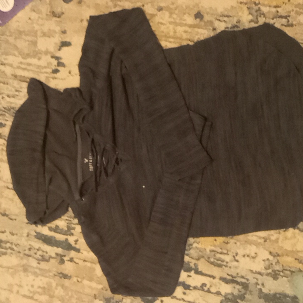 American Eagle Lace Up Top